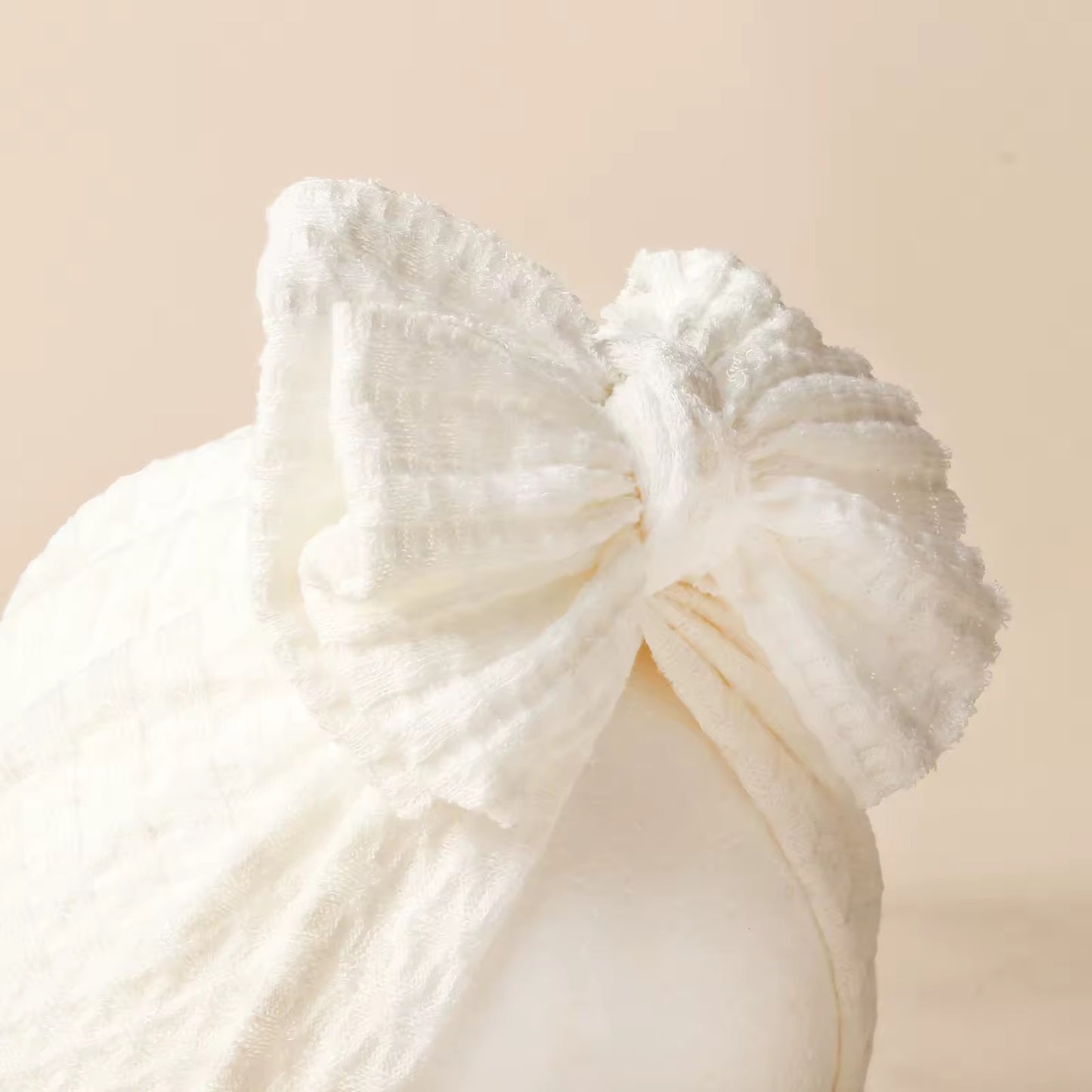 Cotton Baby Hair Turban with Bow | Assorted Colors