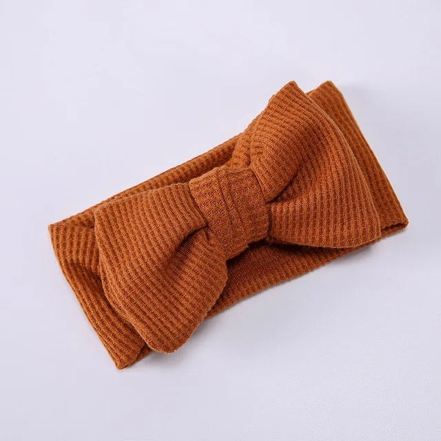 Cotton Headband with Bow | Various Colors