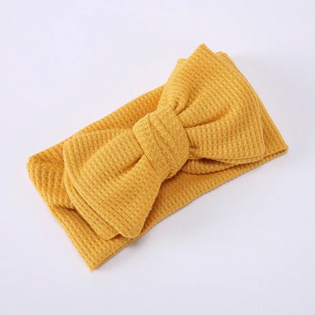 Cotton Headband with Bow | Various Colors