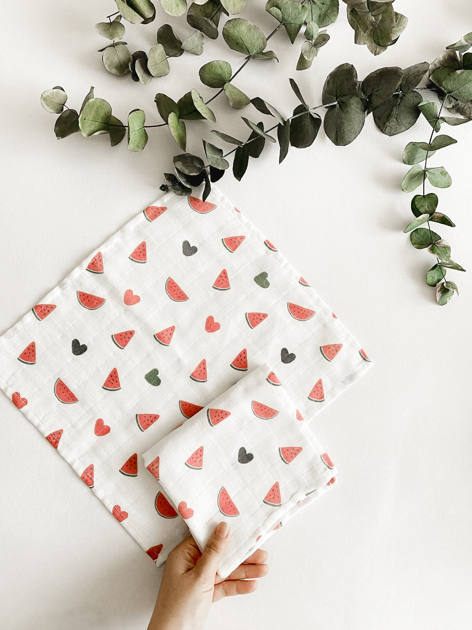 Hydrophilic face wipes HOPE Watermelon | 2 pieces | 30x30cm