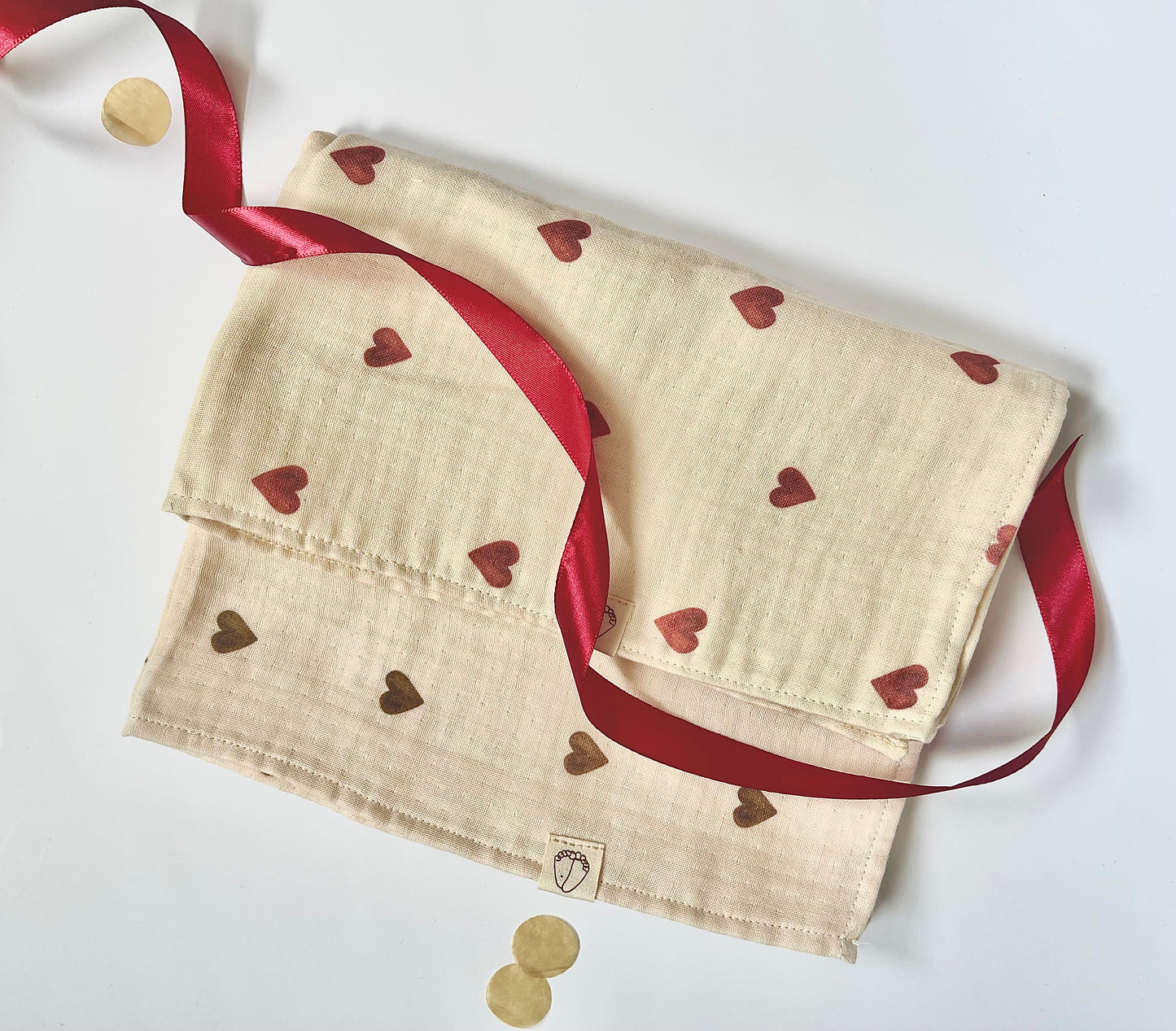 Hydrofiele doek Hartjes 50x50cm