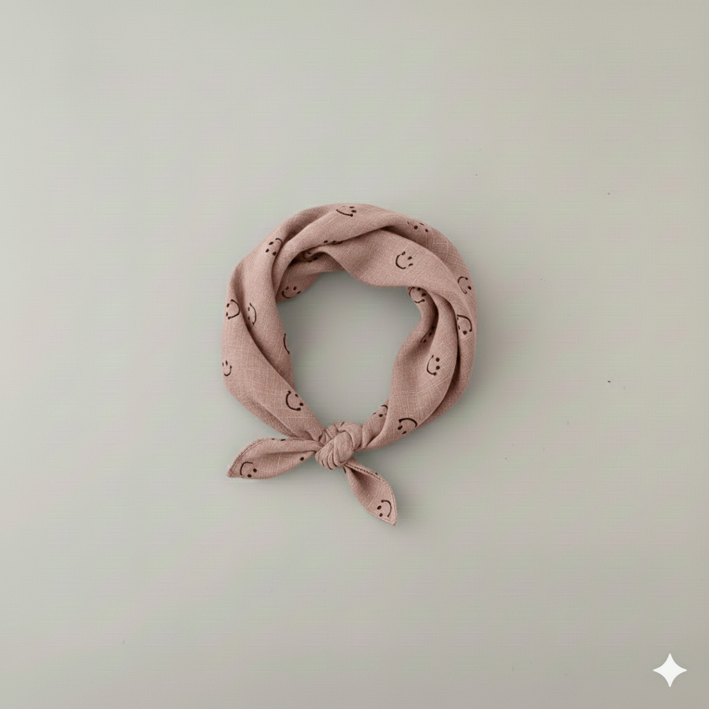 Baby & Kids Sjaal – Smiley Print – Bandana Model