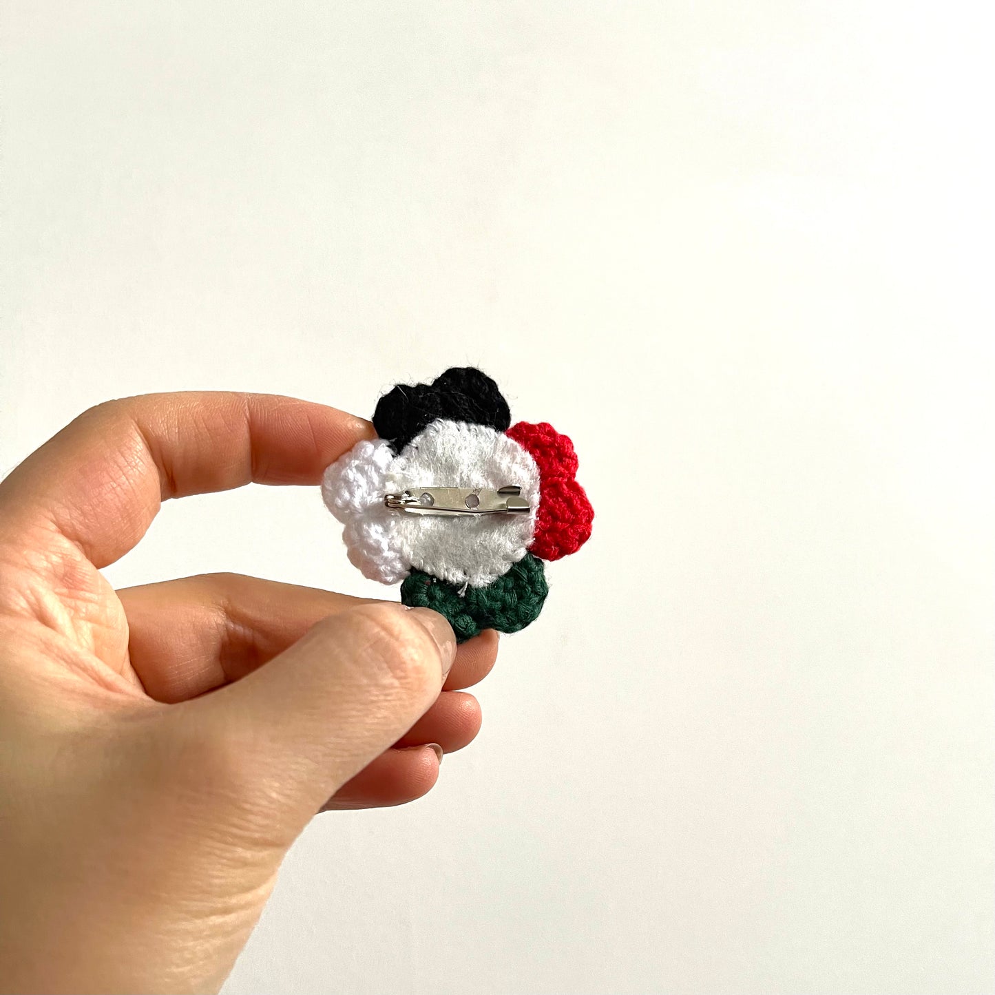 Watermelon or Clover Brooch