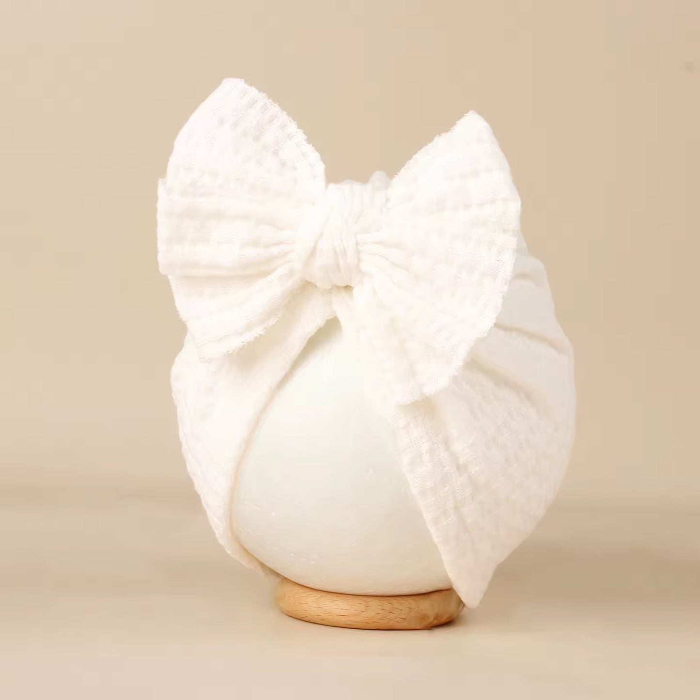 Cotton Baby Hair Turban with Bow | Assorted Colors