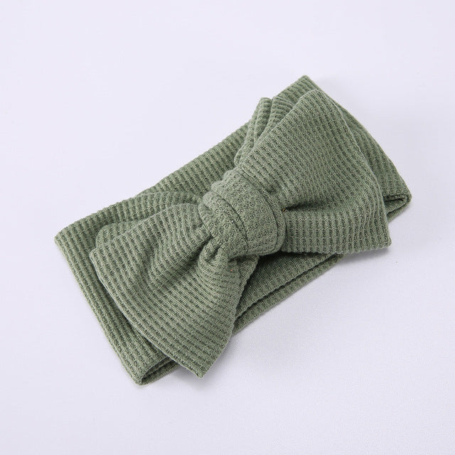Cotton Headband with Bow | Various Colors