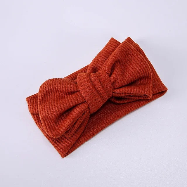 Cotton Headband with Bow | Various Colors
