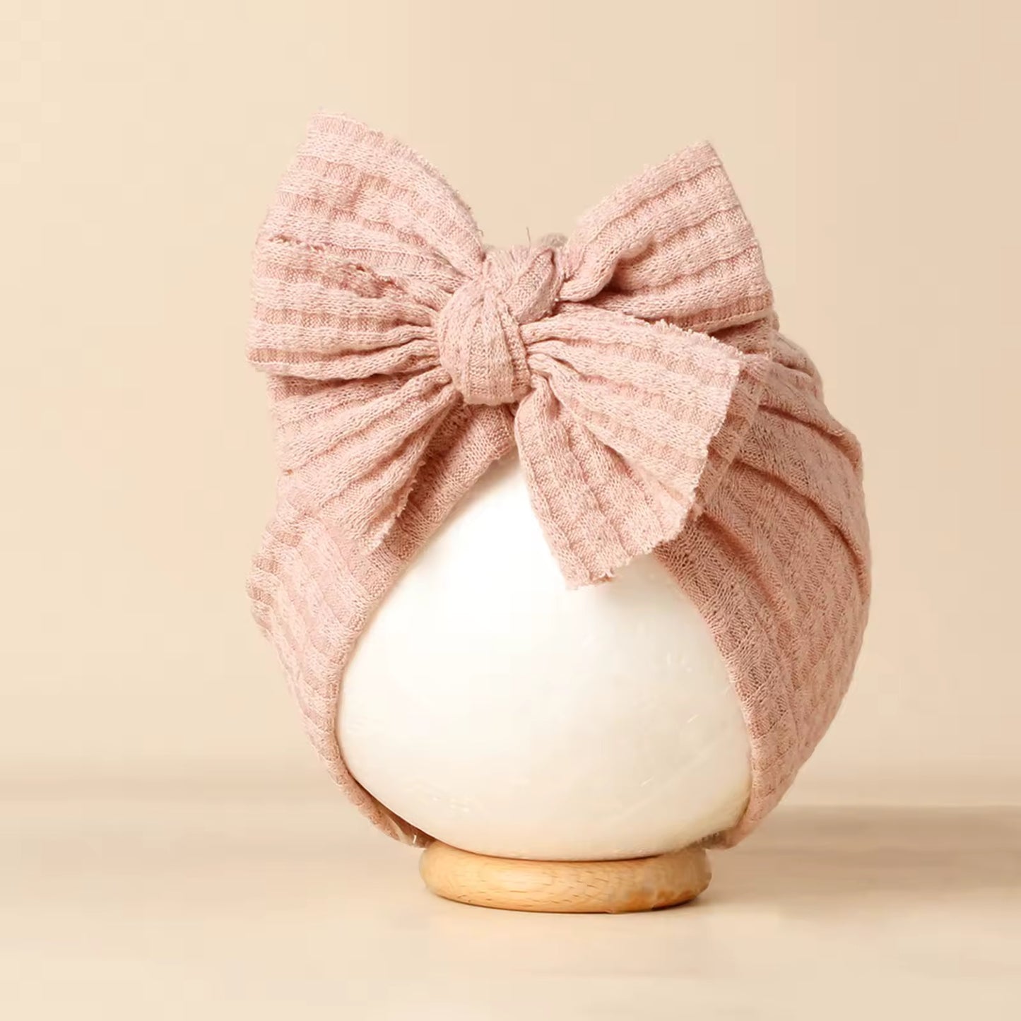 Cotton Baby Hair Turban with Bow | Assorted Colors
