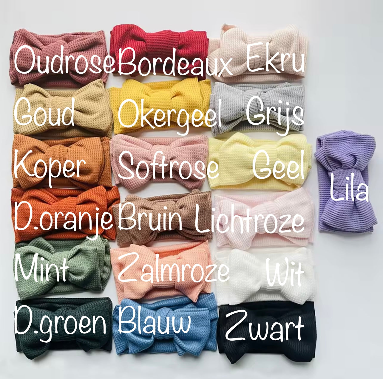 Cotton Headband with Bow | Various Colors