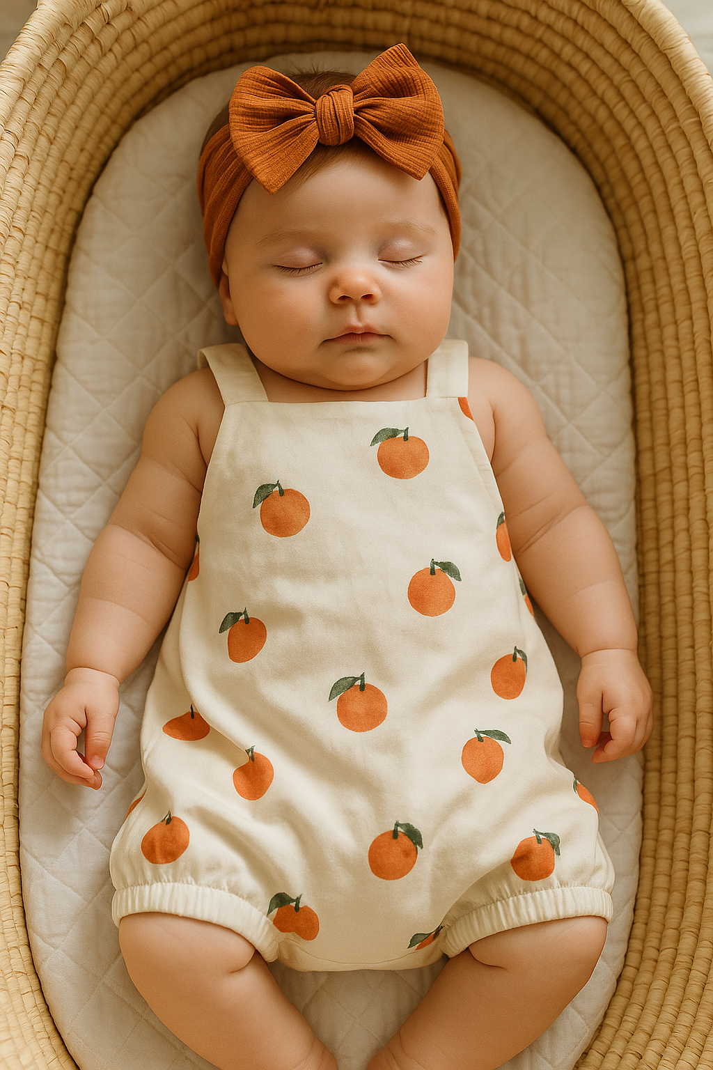 Summer Salopette with oranges