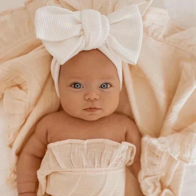 Cotton Headband with Bow | Various Colors