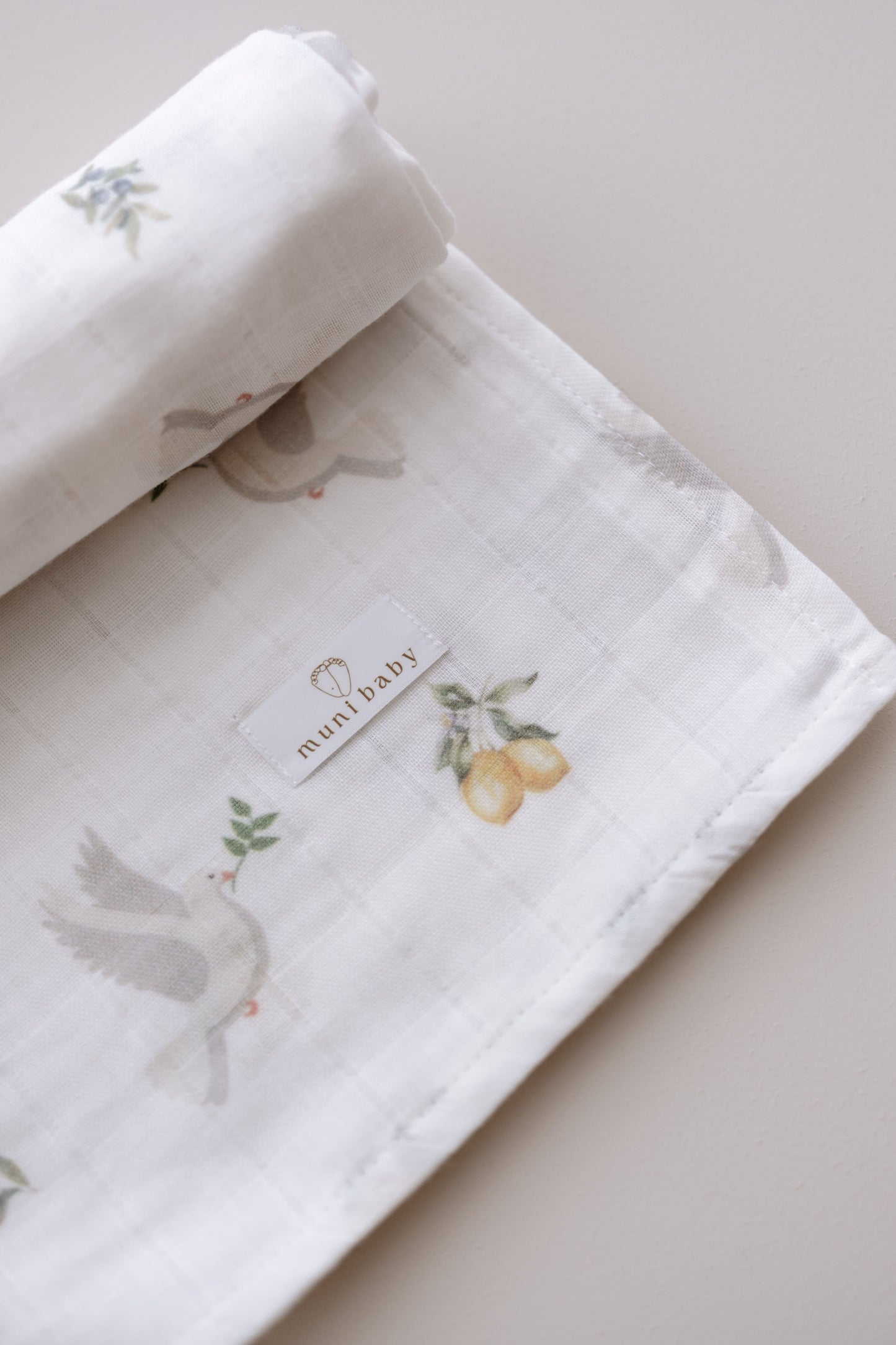 Hydrophilic cloth HOPE Peace Dove | 100% Organic cotton | 100x100cm