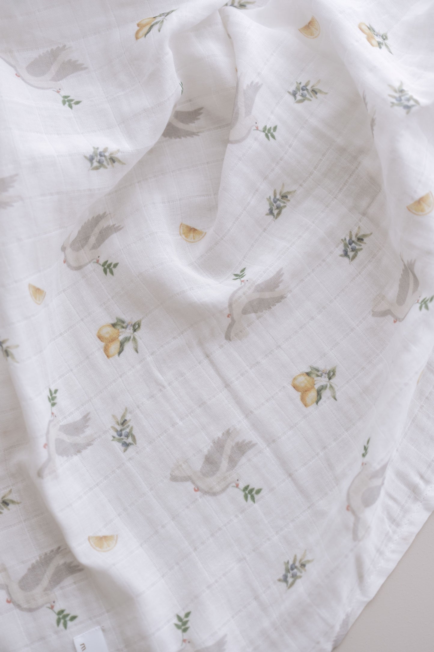 Hydrophilic cloth HOPE Peace Dove | 100% Organic cotton | 100x100cm