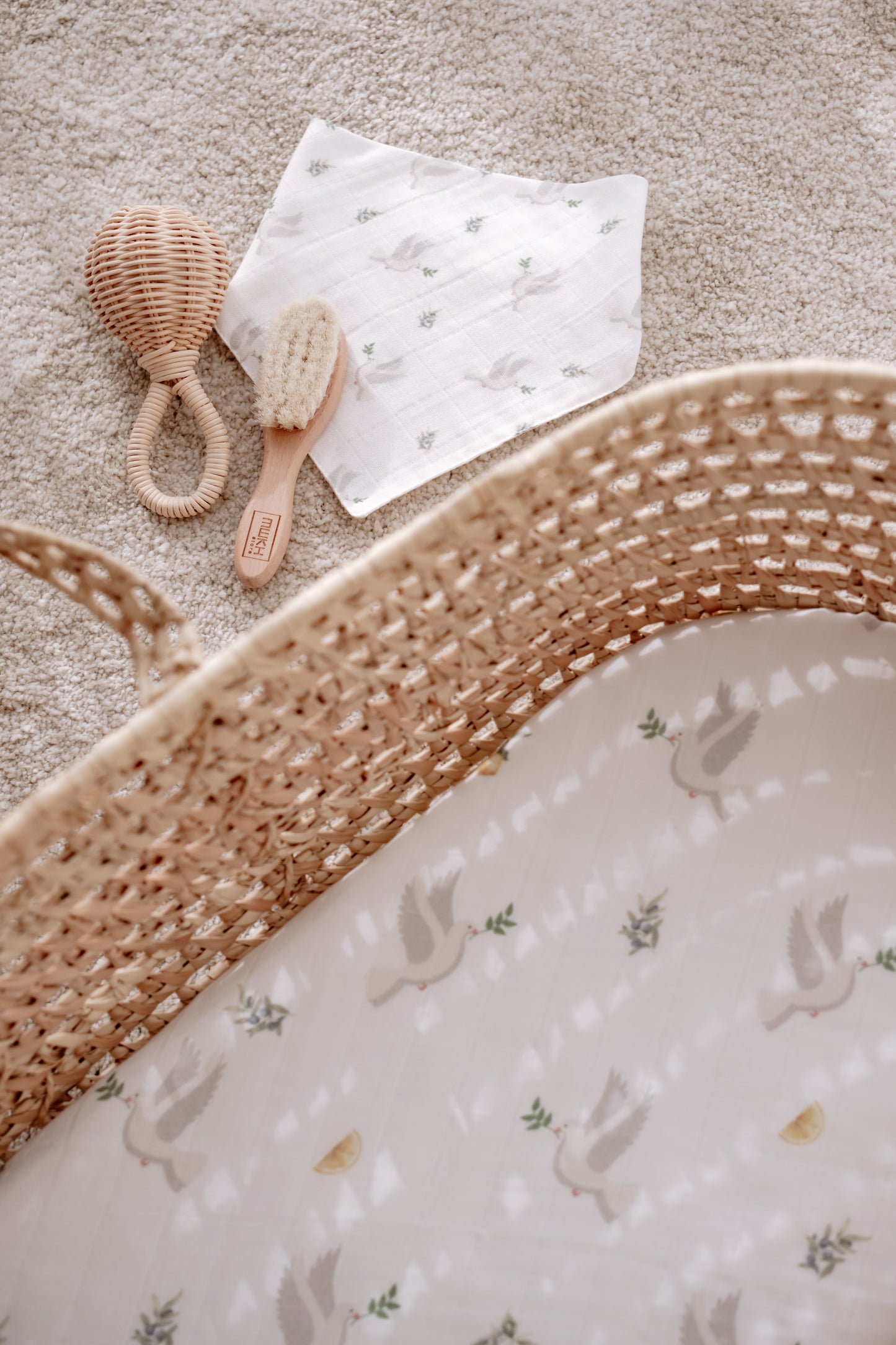 Hydrophilic cloth HOPE Peace Dove | 100% Organic cotton | 100x100cm