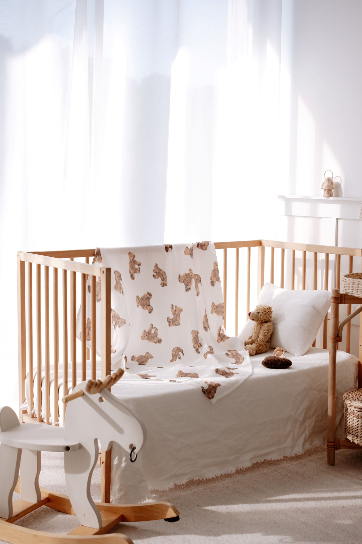 Hydrophilic cloth Teddy bear | 100% Organic cotton | 100x100cm