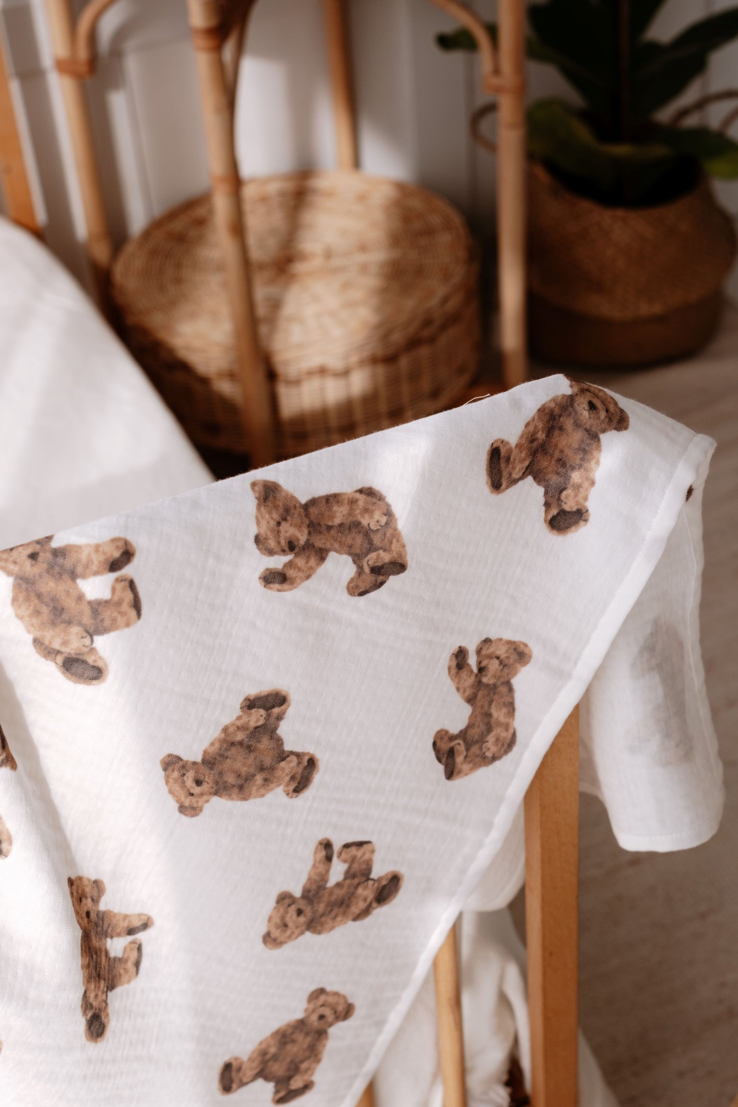 Hydrophilic cloth Teddy bear | 100% Organic cotton | 100x100cm