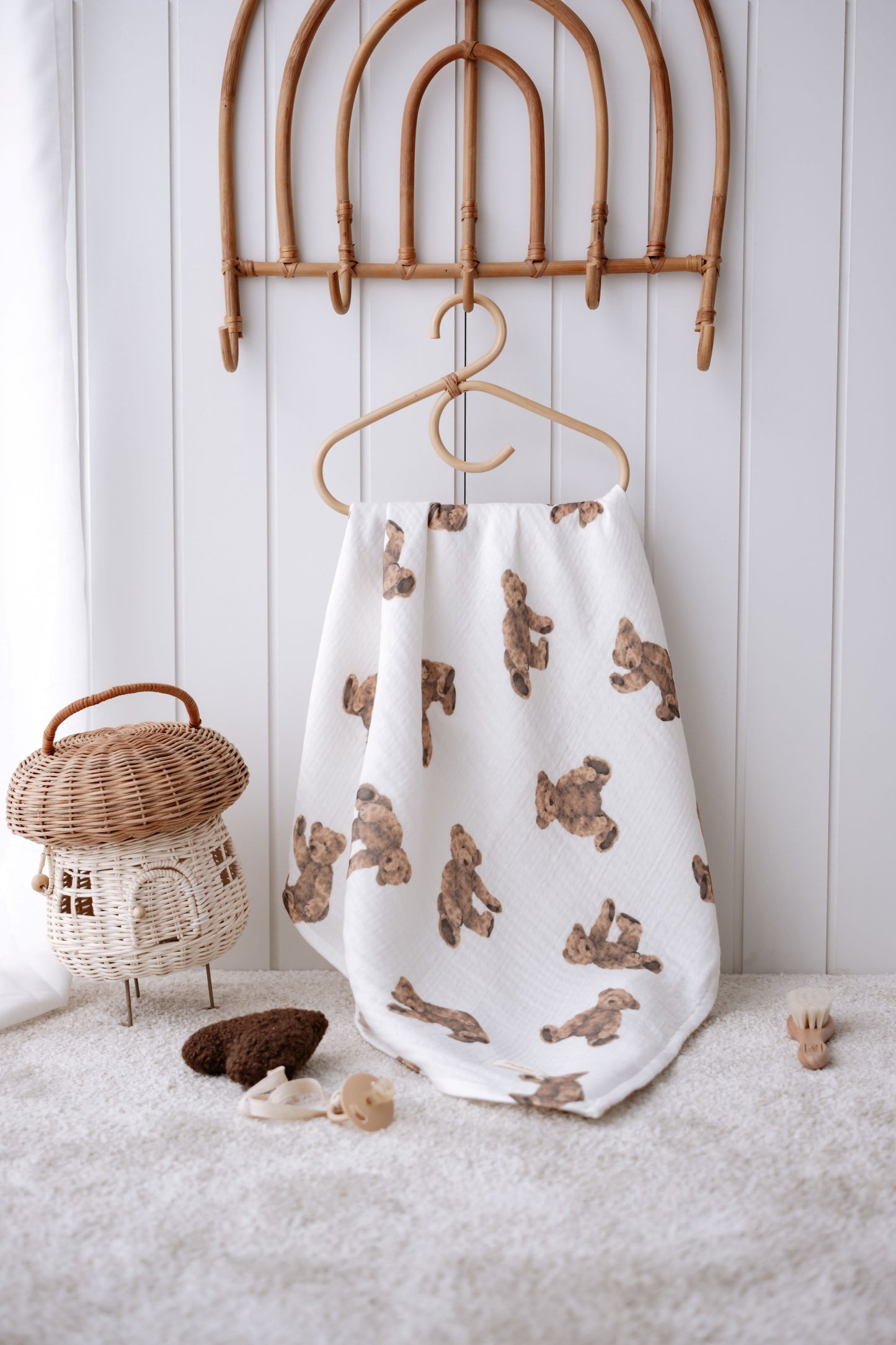 Hydrophilic cloth Teddy bear | 100% Organic cotton | 100x100cm