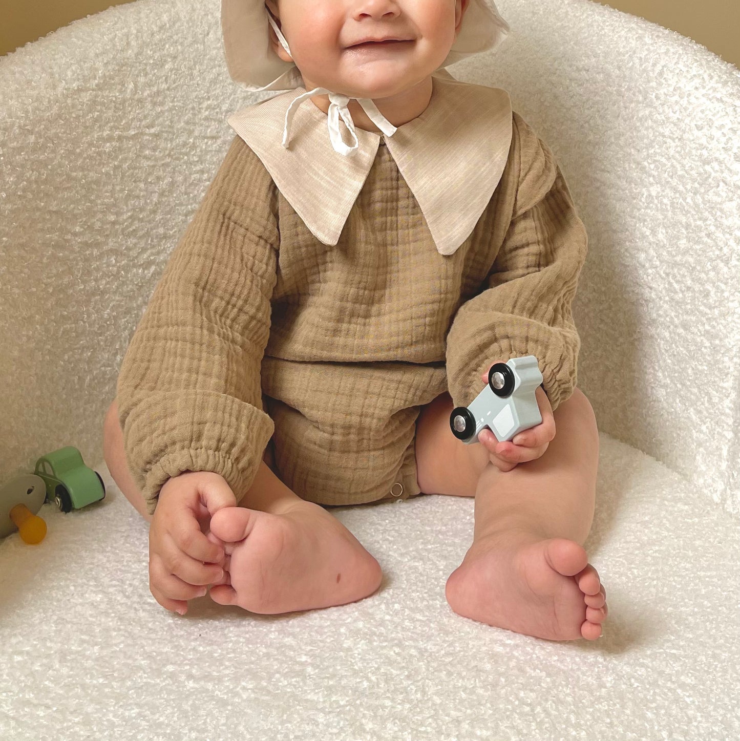 Hydrofiele mousseline romper baby