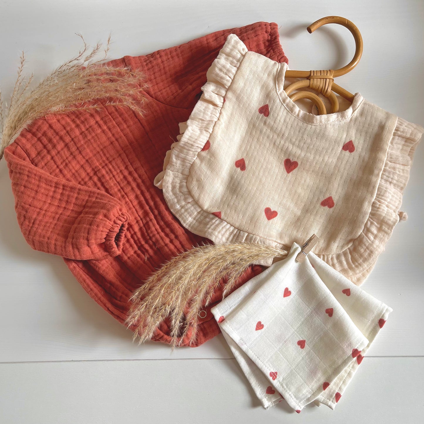 Alya muslin romper - Sunset