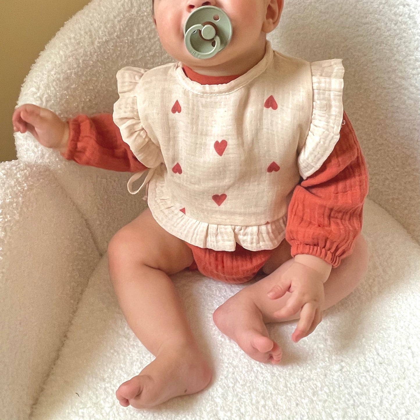 Alya muslin romper - Sunset