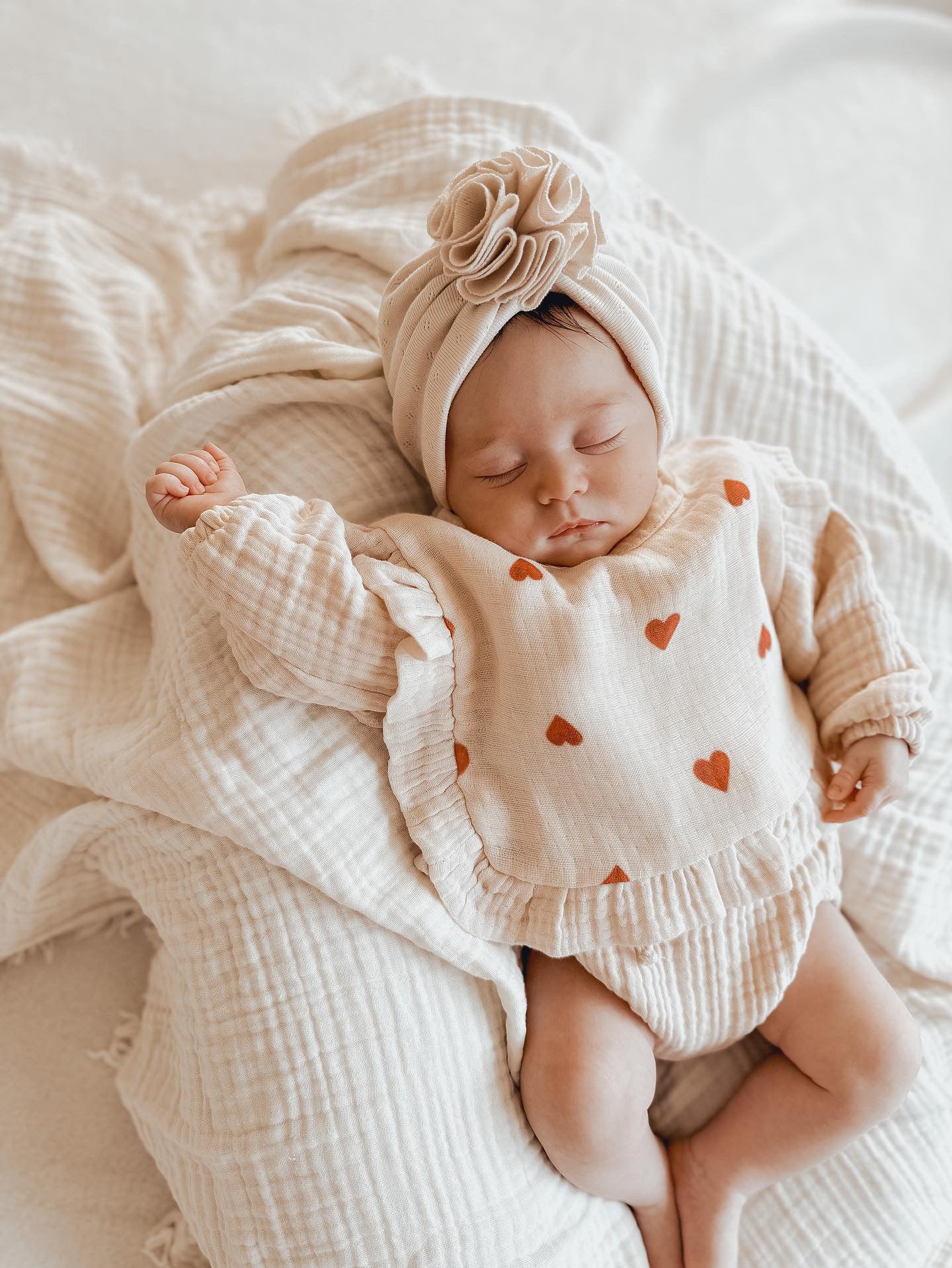 Alya mousseline romper - Warm white