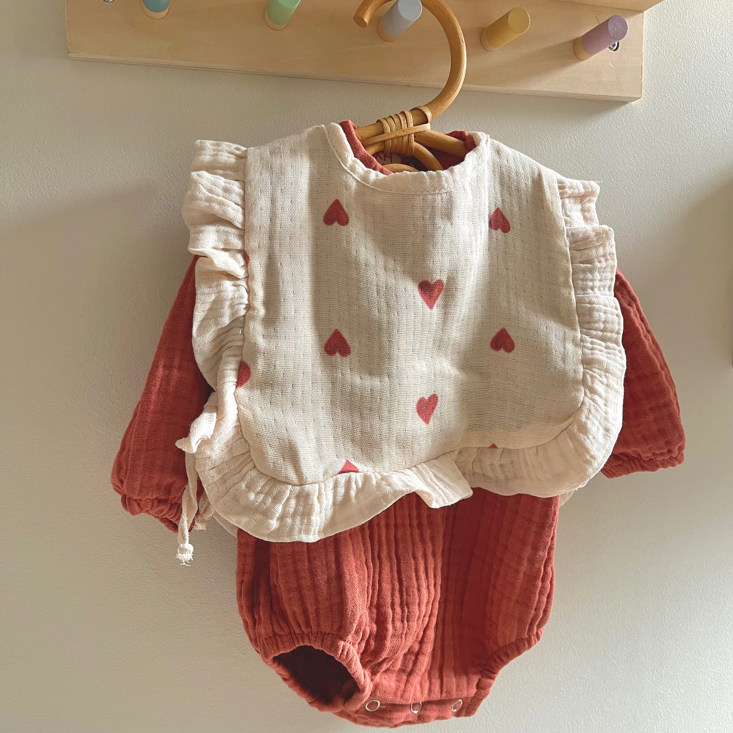 Alya muslin romper - Sunset