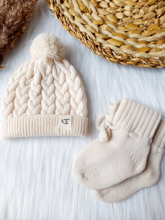 Merino wool baby hats