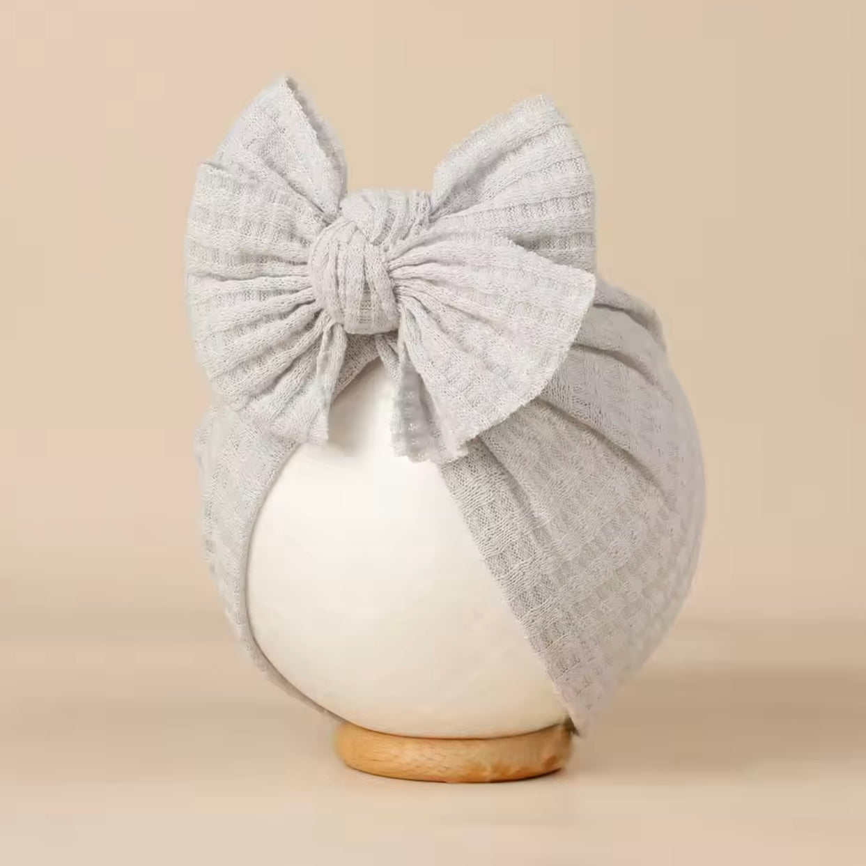 Katoenen Baby Haar Tulband met strik | Diverse kleuren