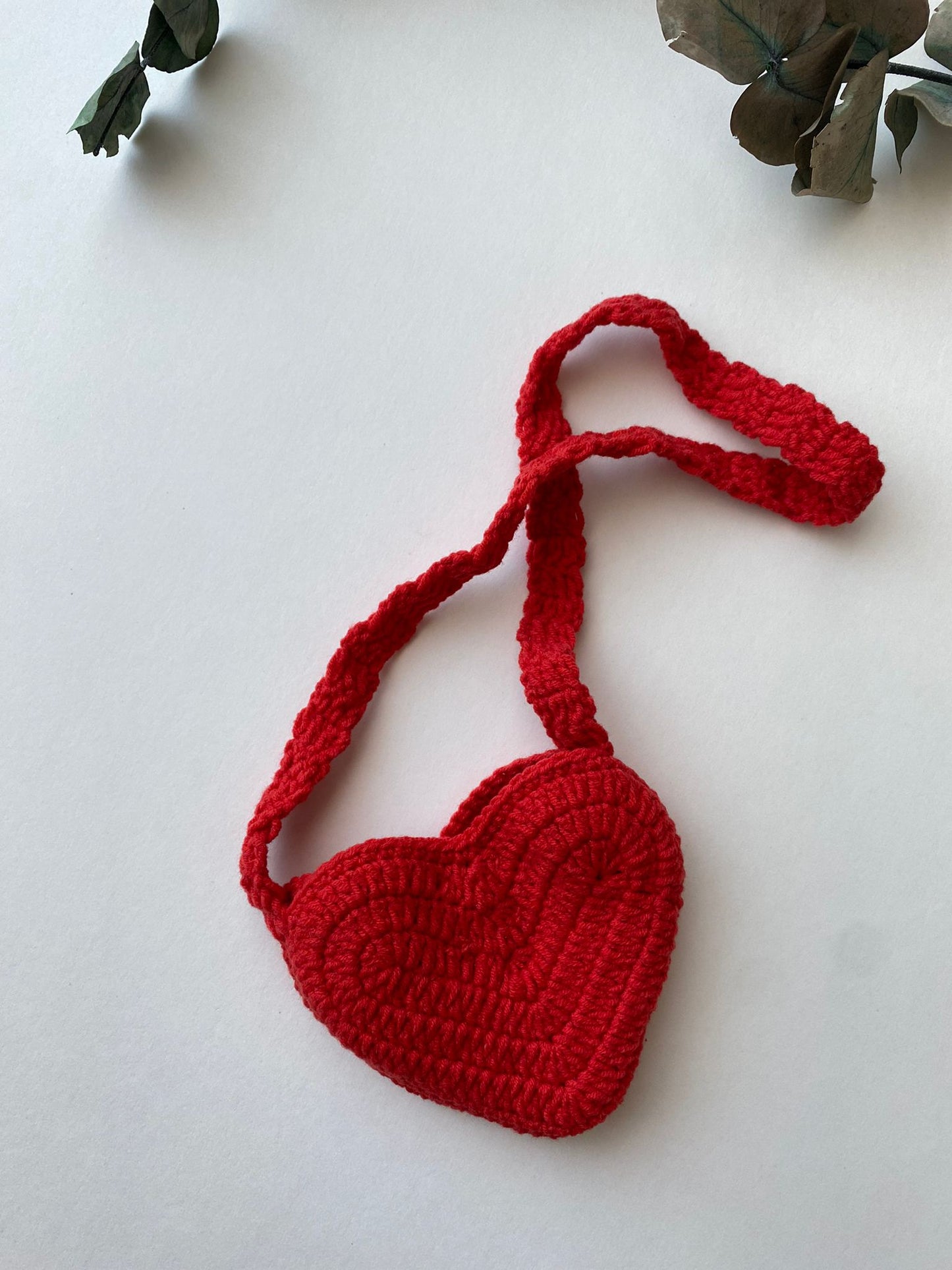 Handmade Heart bag and hair clip