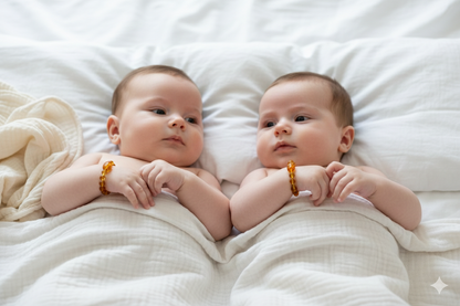 Barnsteen Baby Armband/Enkelband – Honey – Gecertificeerd & Natuurlijk