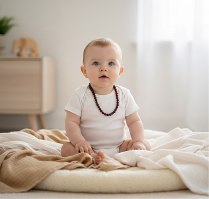 Barnsteen Baby Ketting – Cherry – Gecertificeerd & Natuurlijk