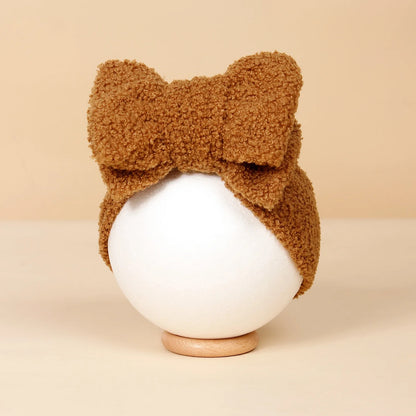 Winter teddy headband with bow | Various colours