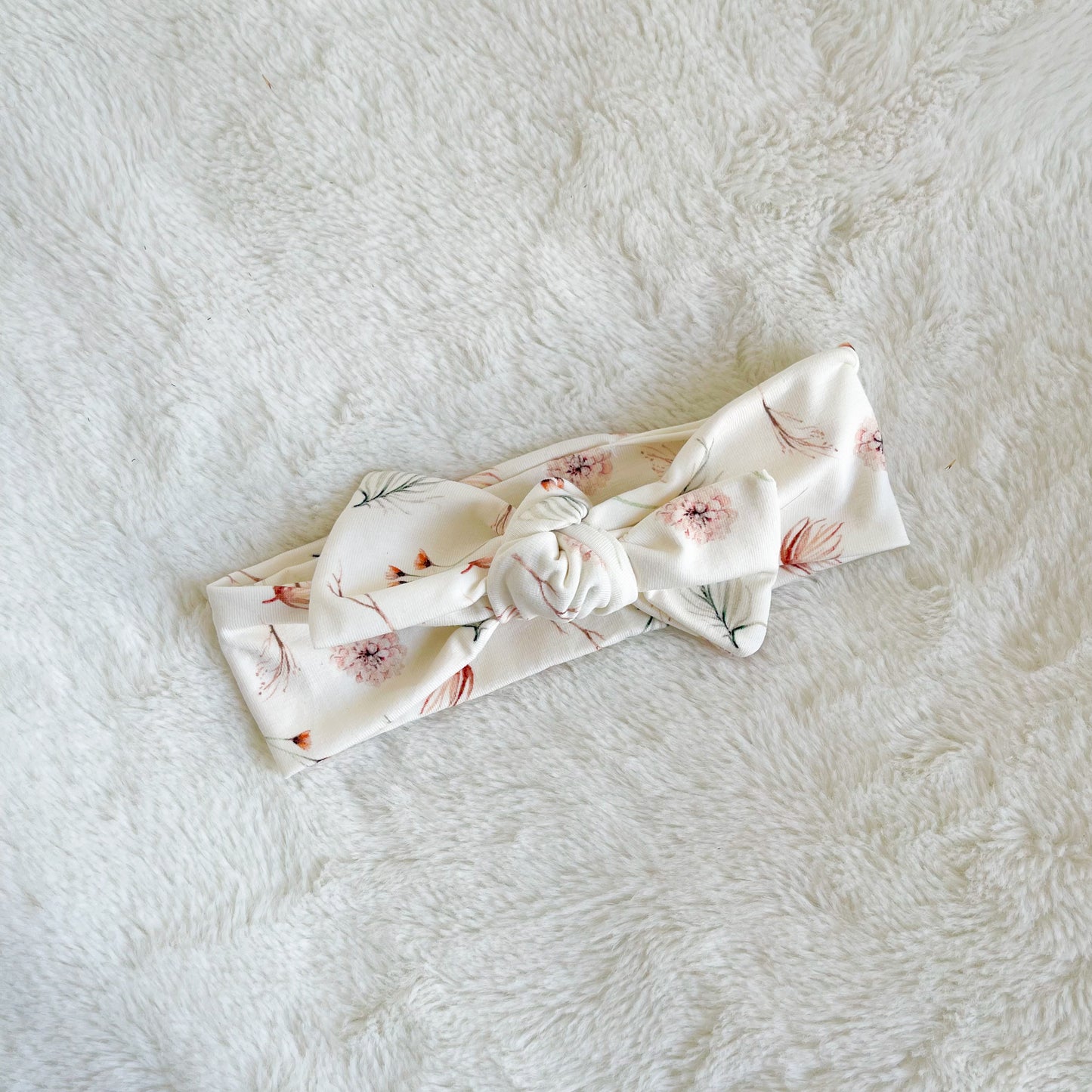 Hair band with button and bow | Various prints