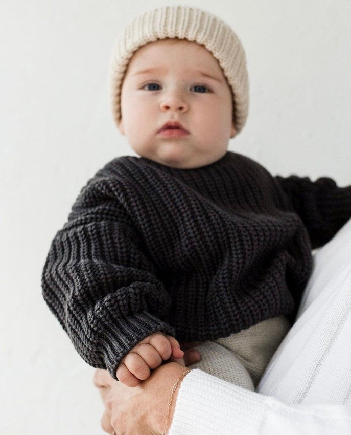 Baby Strickpullover in Übergröße | Verschiedene Farben