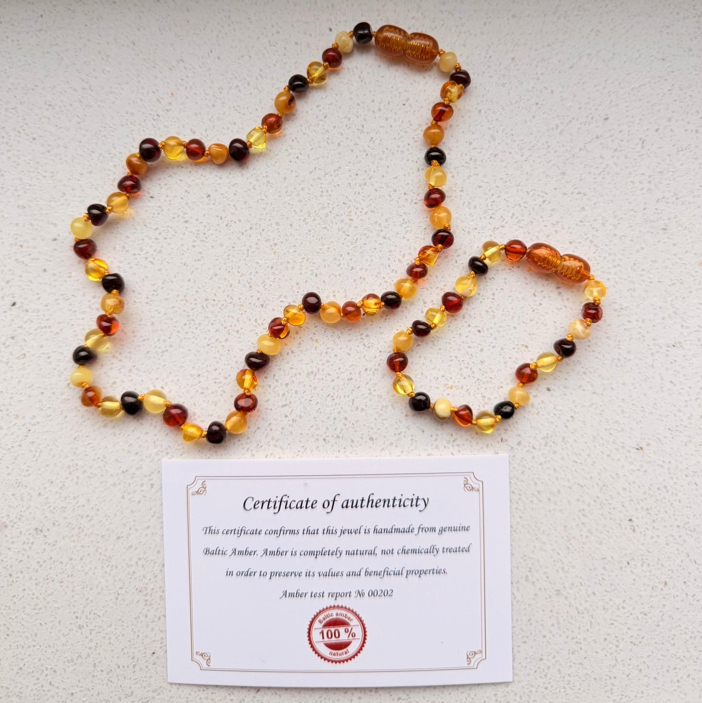 Barnsteen Baby Ketting – Multi Kleur – Gecertificeerd & Natuurlijk