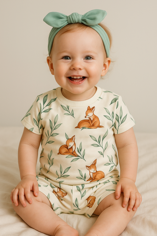 Two-piece cotton set | T-shirt and shorts Bambi