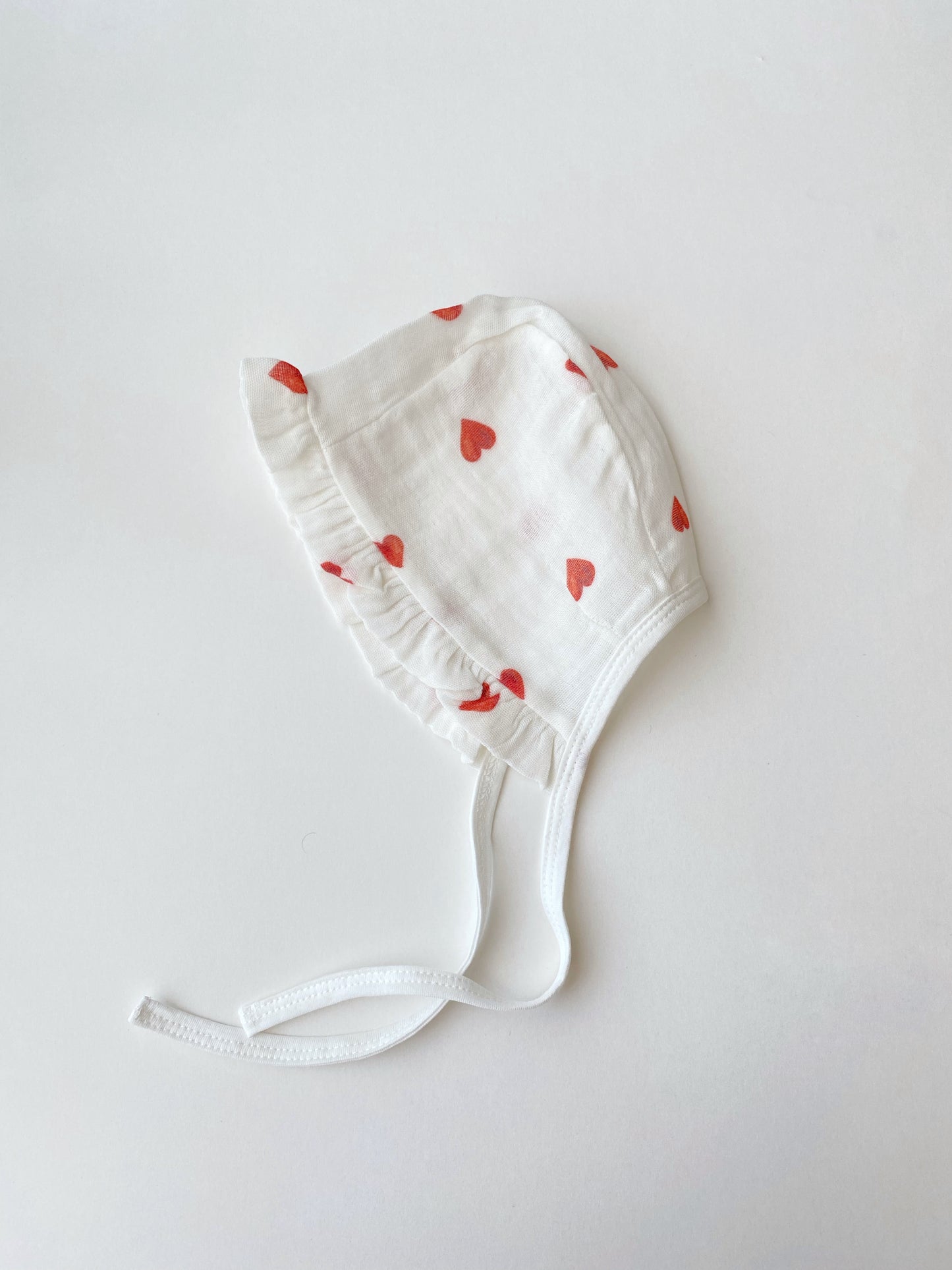 Rode hartjes | Organic Muslin Newborn set | 5-delig