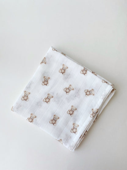 Hydrofiele doeken Teddy bear | 100x100cm | Organic muslin