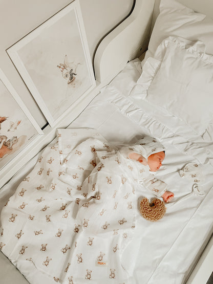 Teddybeer | Organic Muslin Newborn set | 5-delig