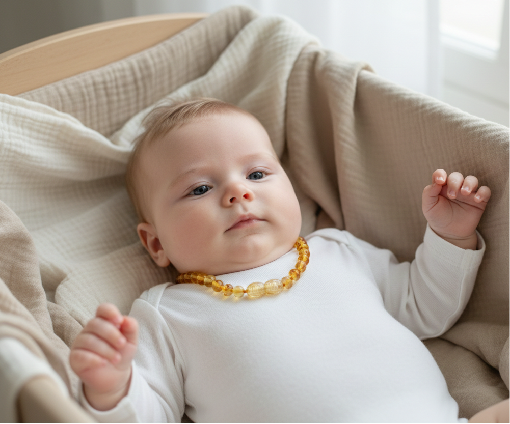 Barnsteen Baby Ketting – Honey – Gecertificeerd & Natuurlijk