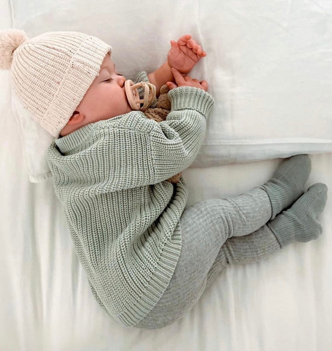 Baby Strickpullover in Übergröße | Verschiedene Farben