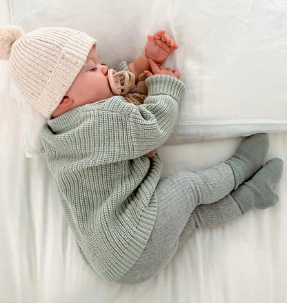 Baby Strickpullover in Übergröße | Verschiedene Farben