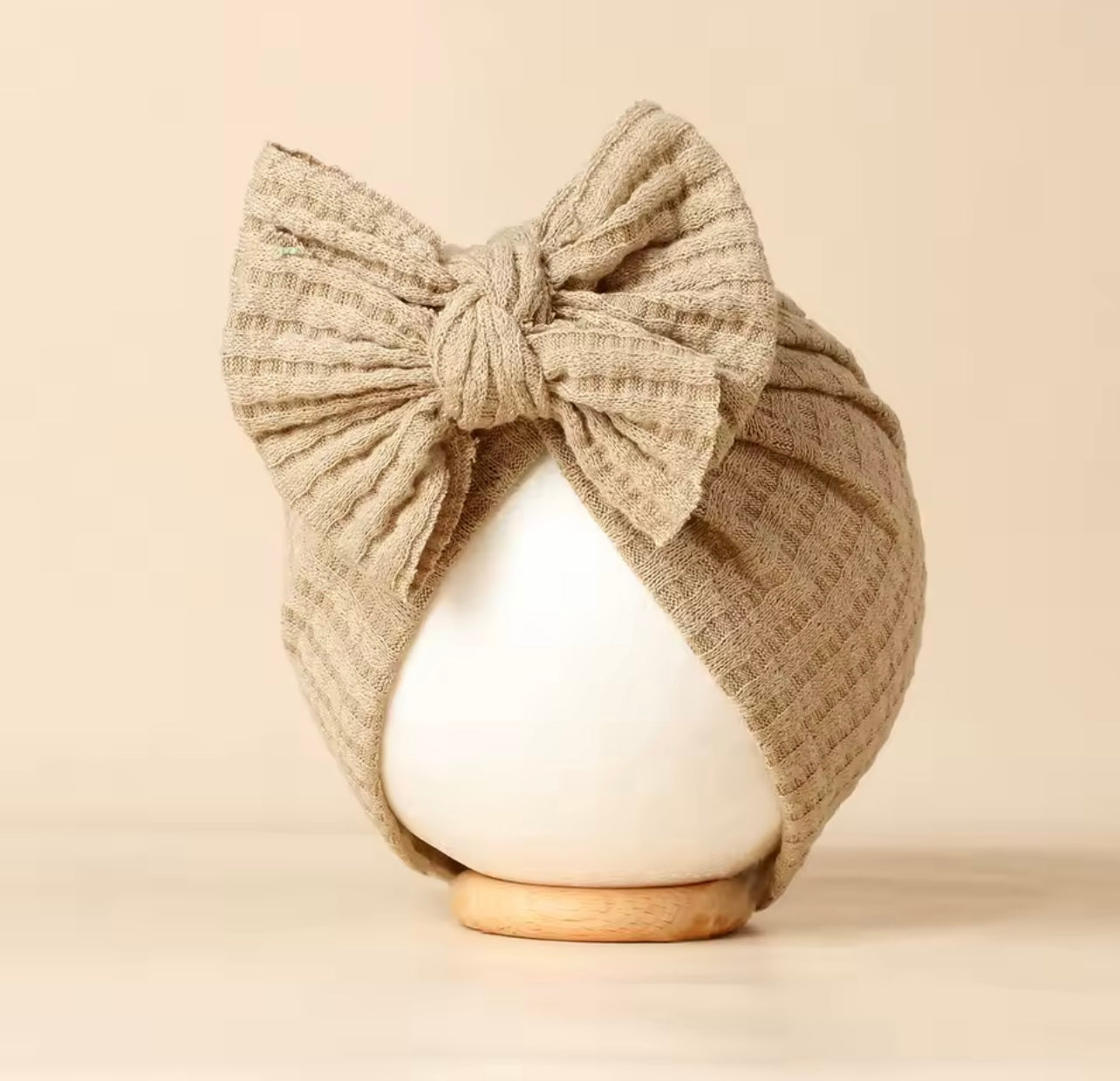 Katoenen Baby Haar Tulband met strik | Diverse kleuren