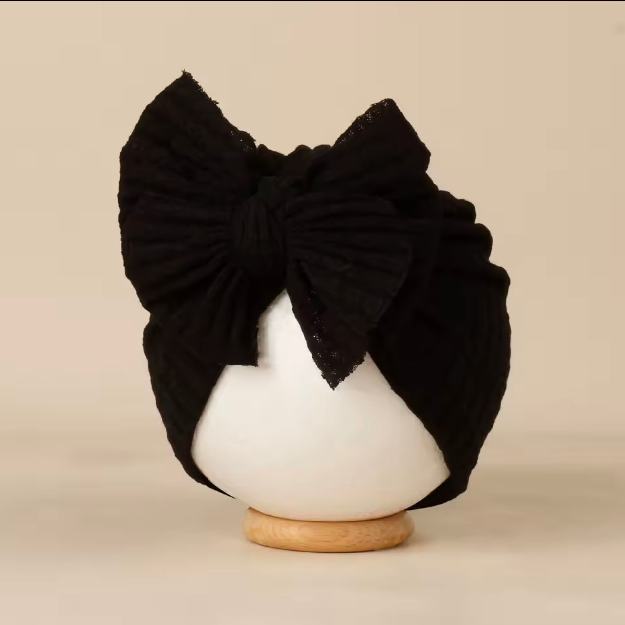 Katoenen Baby Haar Tulband met strik | Diverse kleuren