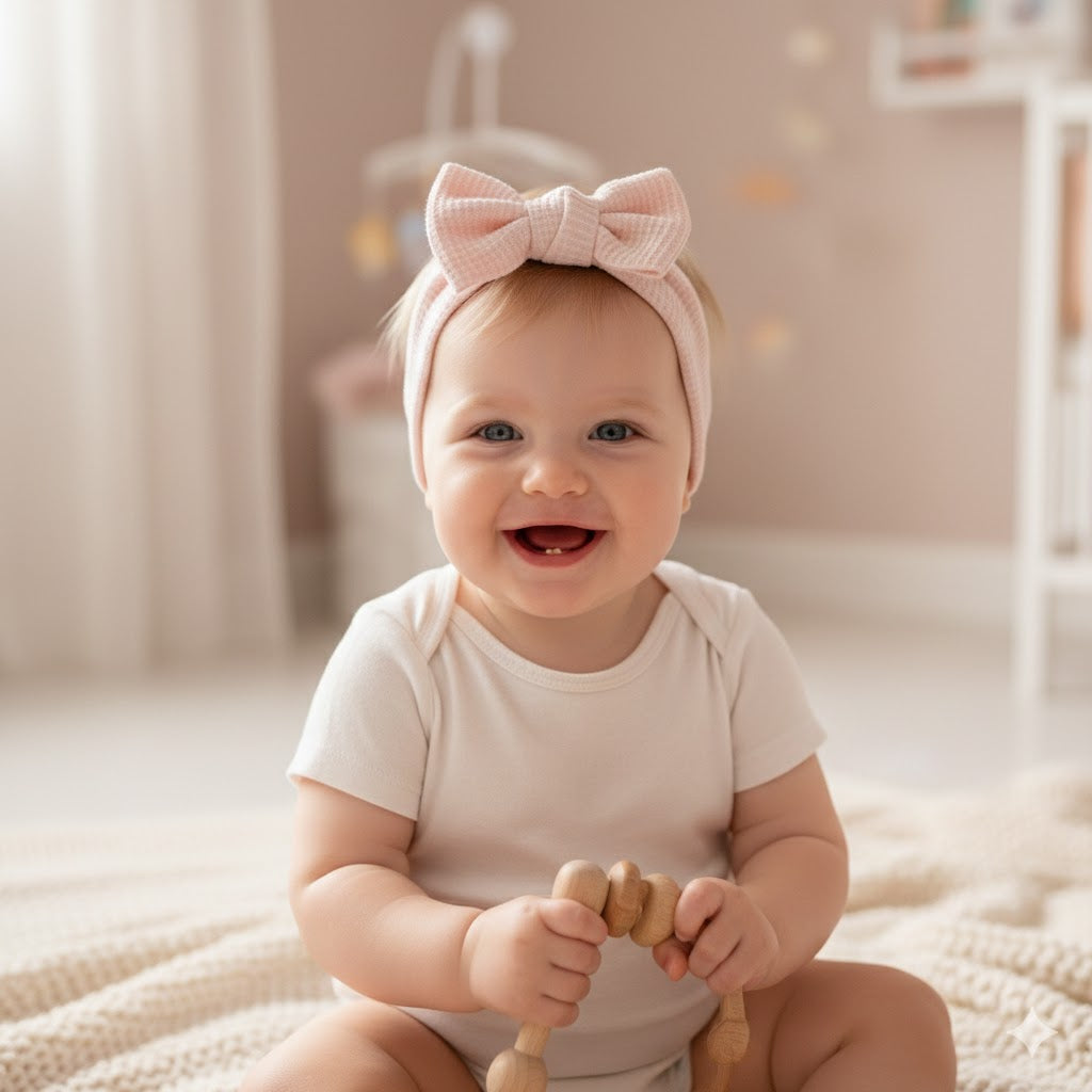 Katoenen Haarband met strik | Diverse kleuren