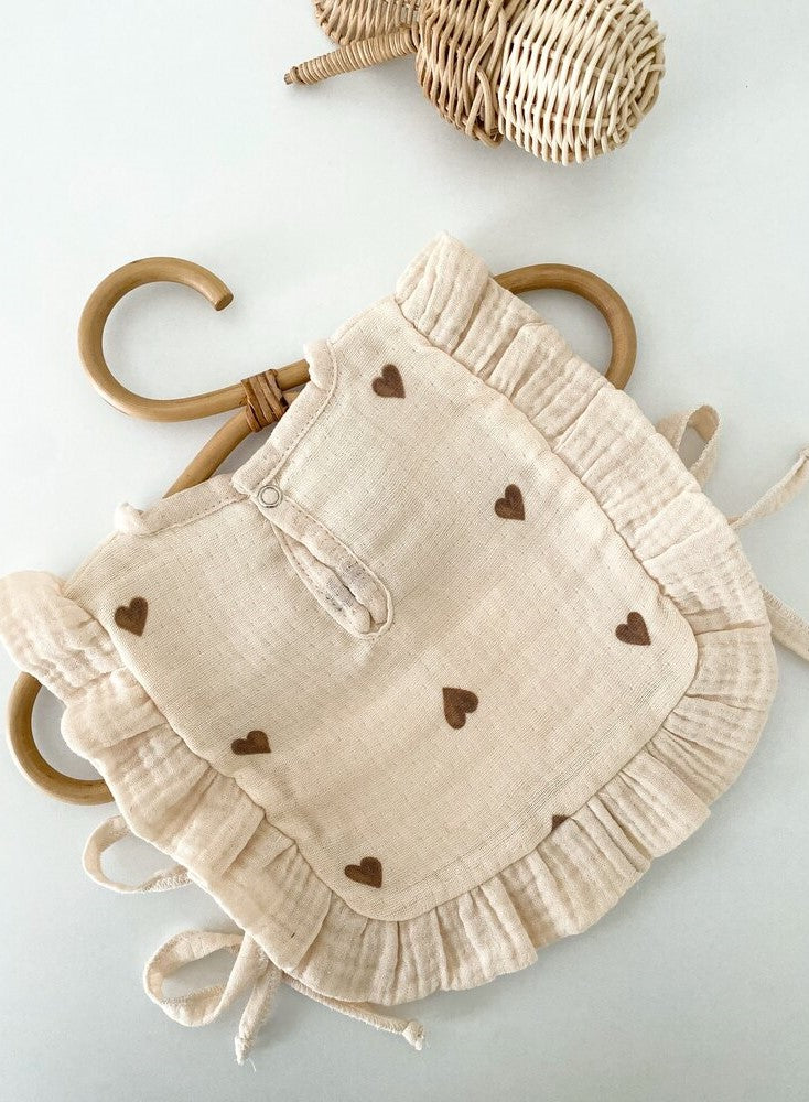 Maysa apron Brown Hearts